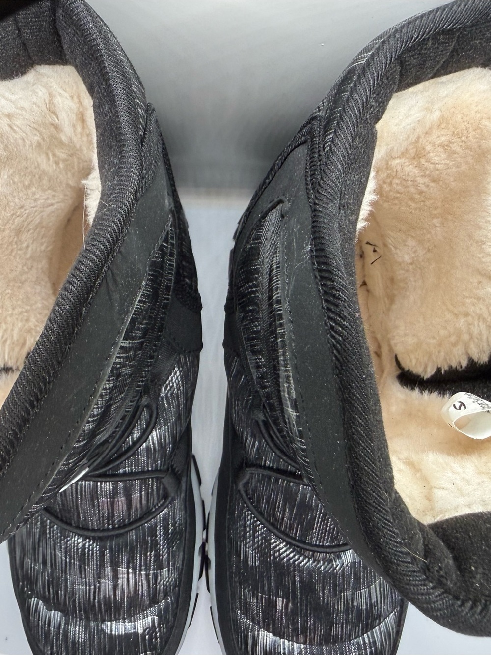 Kids Black Winter Fur-Lined Boots